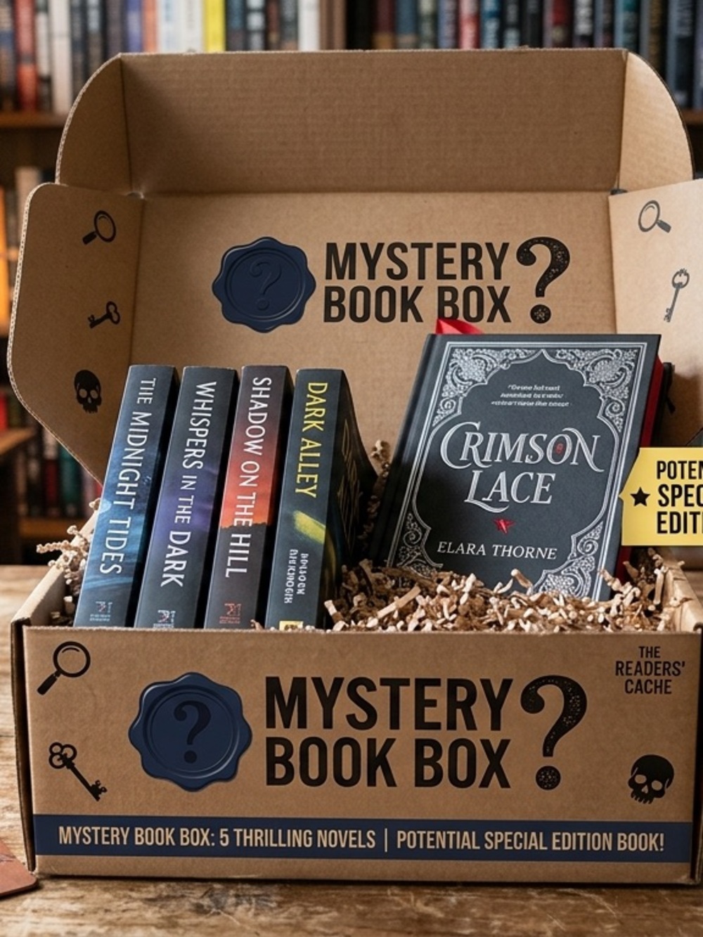 Mystery Book Box | 5 Books + Potential Special‎ Edition ($100+ Value!)